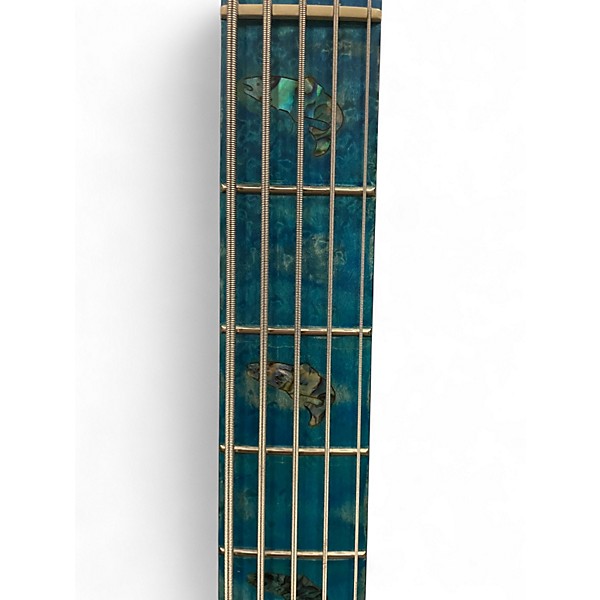Used Spector Coda5 DLX Ish Limited  Limited Coral Blue Electric Bass Guitar