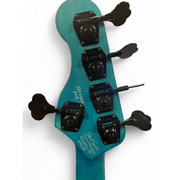 Used Spector Coda5 DLX Ish Limited  Limited Coral Blue Electric Bass Guitar