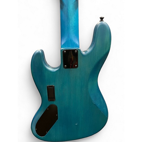 Used Spector Coda5 DLX Ish Limited  Limited Coral Blue Electric Bass Guitar