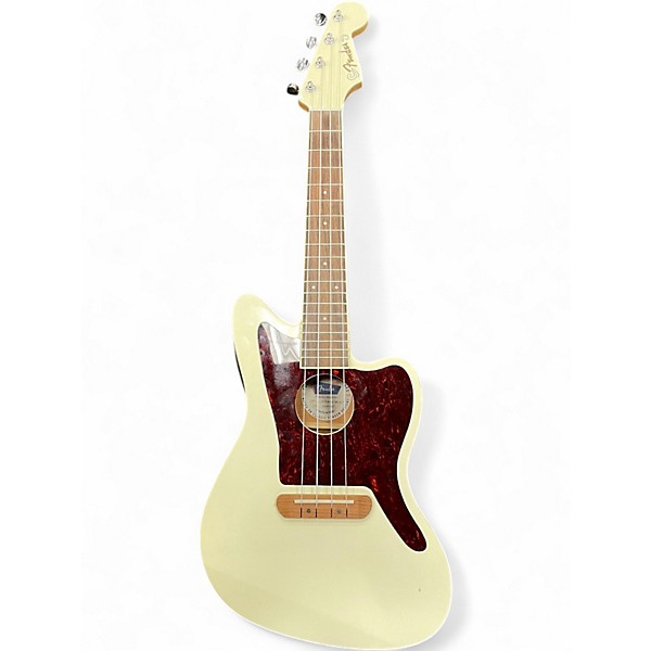 Used 2021 Fender Fullerton Jazzmaster Uke Olympic White Ukulele