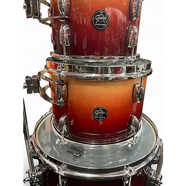 Used Gretsch Drums 5 Piece reknown Walnut Fade Drum Kit