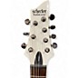 Used Schecter Guitar Research Demon 7 String White Solid Body Electric Guitar