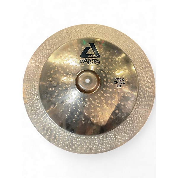 Used Paiste 18in Alpha Rock China Cymbal