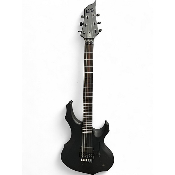 Used ESP LTD Black Metal Black Solid Body Electric Guitar