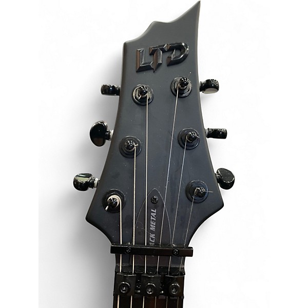 Used ESP LTD Black Metal Black Solid Body Electric Guitar