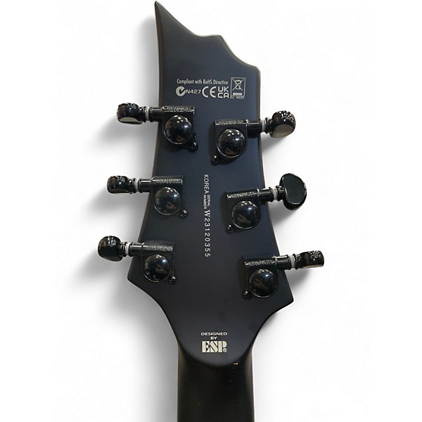 Used ESP LTD Black Metal Black Solid Body Electric Guitar