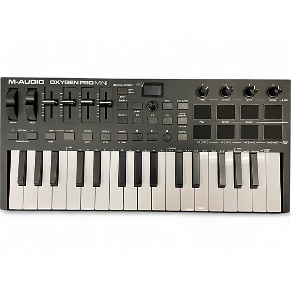 Used M-Audio OXYGEN PRO MINI MIDI Controller