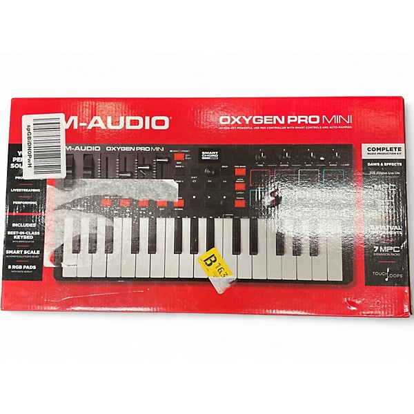 Used M-Audio OXYGEN PRO MINI MIDI Controller