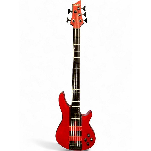 Used Schecter Guitar Research C5 GT Red Electric Bass Guitar
