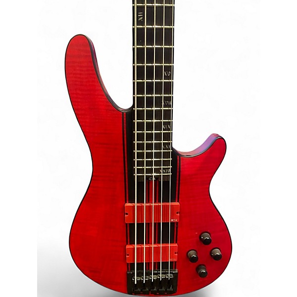 Used Schecter Guitar Research C5 GT Red Electric Bass Guitar