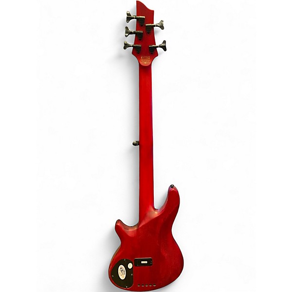 Used Schecter Guitar Research C5 GT Red Electric Bass Guitar