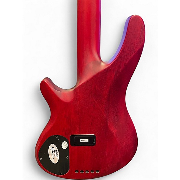 Used Schecter Guitar Research C5 GT Red Electric Bass Guitar