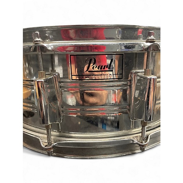Used Pearl 14X6.5 Snare Chrome Silver Drum