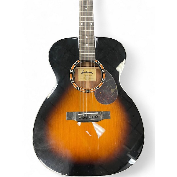 Used Eastman E20DM DLX 2 Color Sunburst Acoustic Electric Guitar