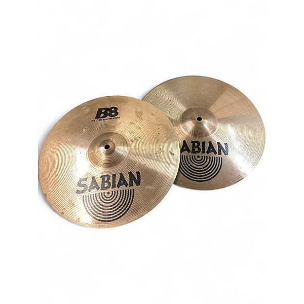 Used SABIAN 14in B8 Hi Hat Pair Cymbal