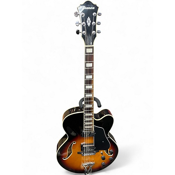 Used Ibanez AF75 Sunburst Hollow Body Electric Guitar