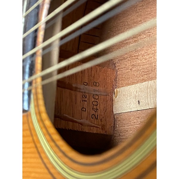 Vintage 1968 Martin D 12-20 Natural 12 String Acoustic Guitar