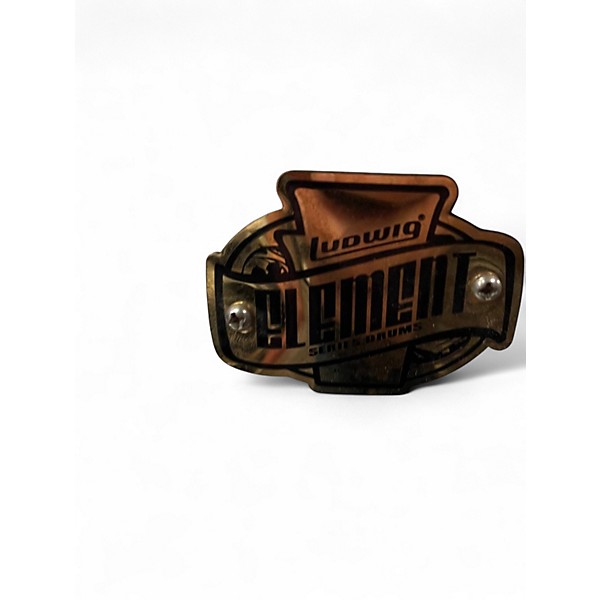 Used Ludwig 5 Piece element white Drum Kit