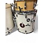 Used Ludwig 5 Piece element white Drum Kit