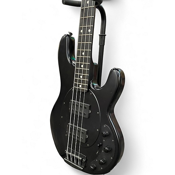 Used Ernie Ball Music Man Stingray 3 Stealth Black Electric Bass Guitar