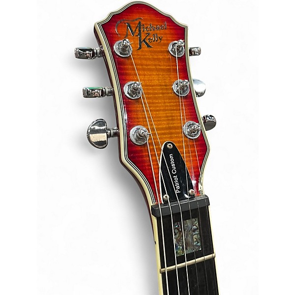 Used Michael Kelly Patriot Custom 2 Tone Sunburst Solid Body Electric Guitar