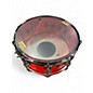 Used DW 14X6.5 Design Series Acrylic Snare Ruby Glass Drum