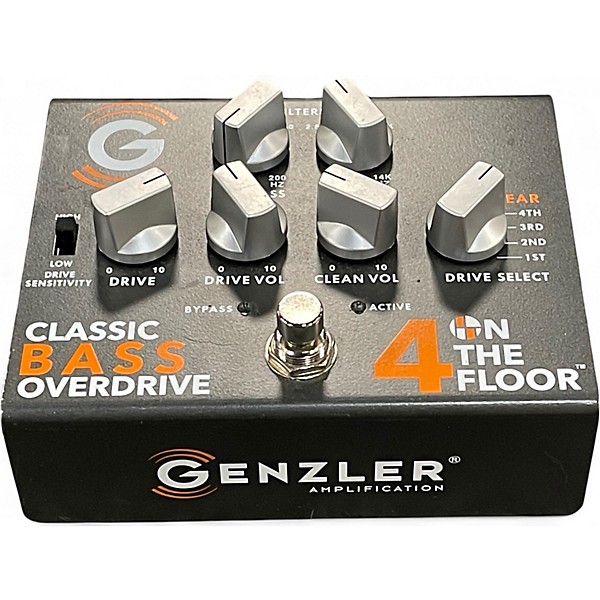 Used Genzler Amplification 4 on the Floor Classic Bass Overdrive Effect Pedal
