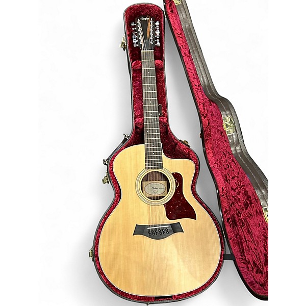 Used Taylor 254ce Natural 12 String Acoustic Electric Guitar