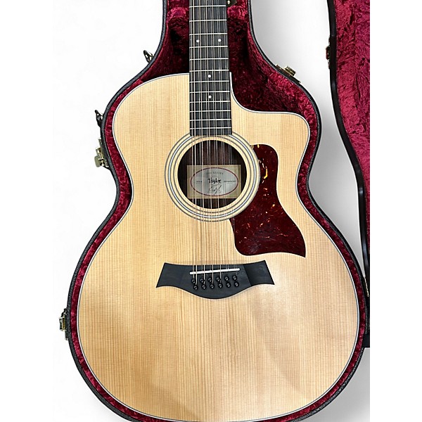 Used Taylor 254ce Natural 12 String Acoustic Electric Guitar