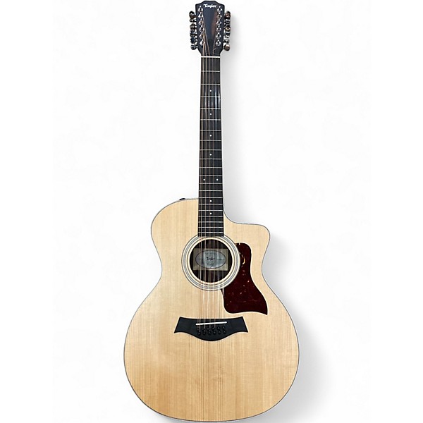 Used Taylor 254ce Natural 12 String Acoustic Electric Guitar