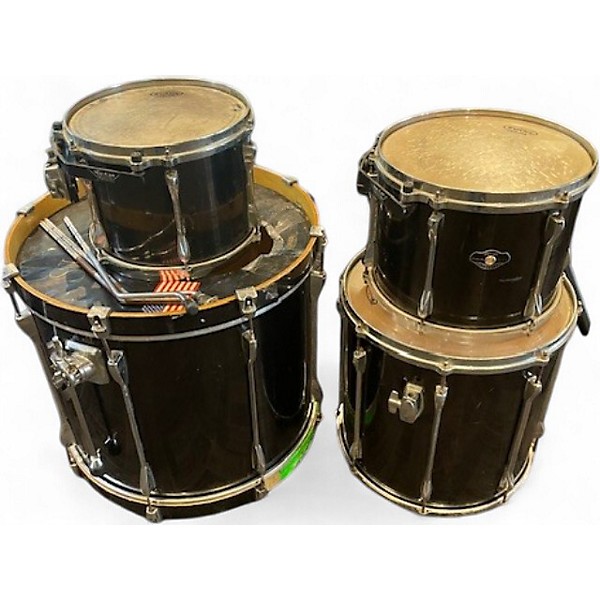 Used TAMA 4 Piece Superstar Black Drum Kit