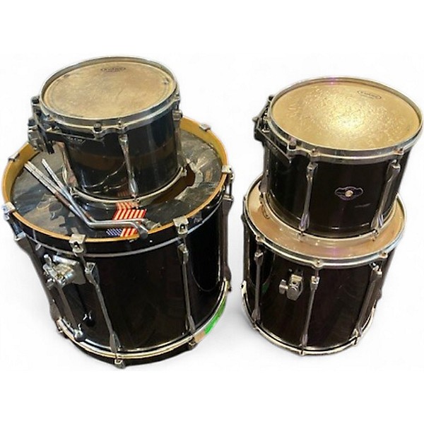 Used TAMA 4 Piece Superstar Black Drum Kit