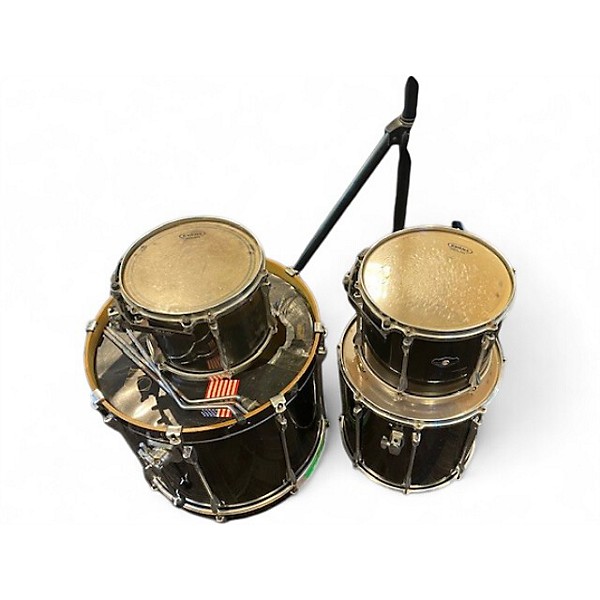 Used TAMA 4 Piece Superstar Black Drum Kit