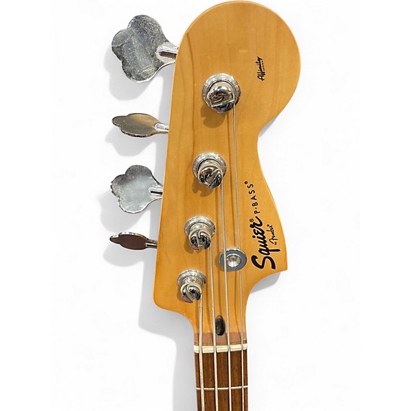 Used Squier Precision Bass Black Electric Bass Guitar