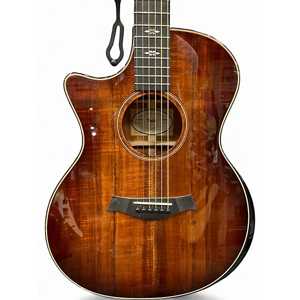 Used Taylor custom ga Natural Acoustic Electric Guitar