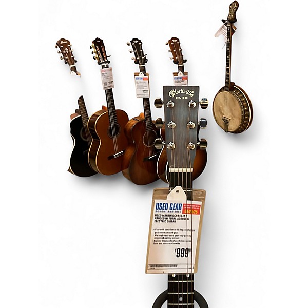 Used Martin DCPA4 Left Handed Natural Acoustic Electric Guitar