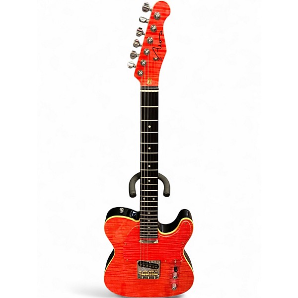 Used Aio T Style Orange Solid Body Electric Guitar