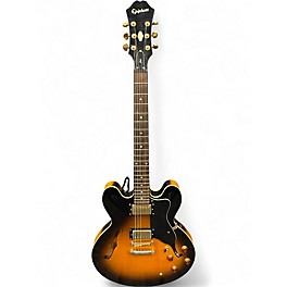 Used Epiphone Dot Deluxe Flametop BURST Hollow Body Electric Guitar