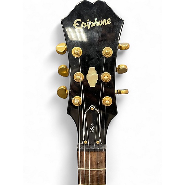 Used Epiphone Dot Deluxe Flametop BURST Hollow Body Electric Guitar