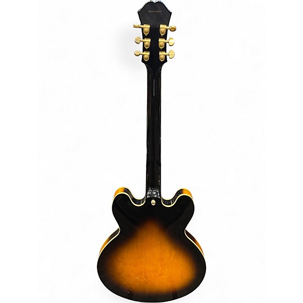Used Epiphone Dot Deluxe Flametop BURST Hollow Body Electric Guitar