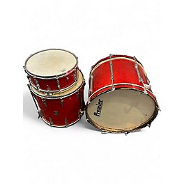 Used Premier 3 Piece Premier Drum Kit red Drum Kit