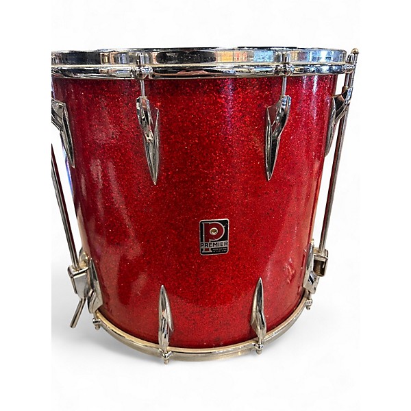 Used Premier 3 Piece Premier Drum Kit red Drum Kit