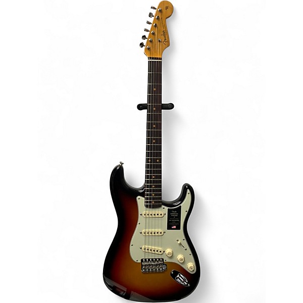Used Fender 1961 American Vintage II Stratocaster 3 Tone Sunburst Solid Body Electric Guitar