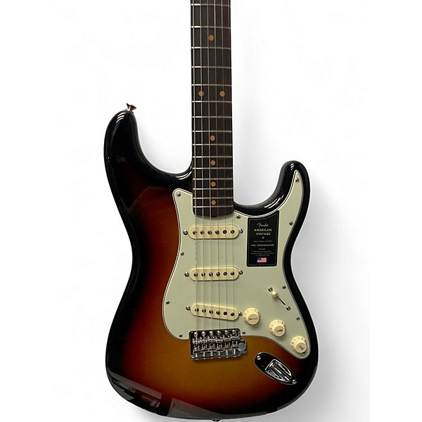 Used Fender 1961 American Vintage II Stratocaster 3 Tone Sunburst Solid Body Electric Guitar