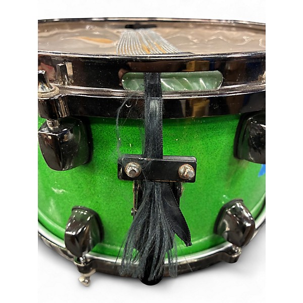 Used ddrum 13in dominion maple snare Apple Green Drum