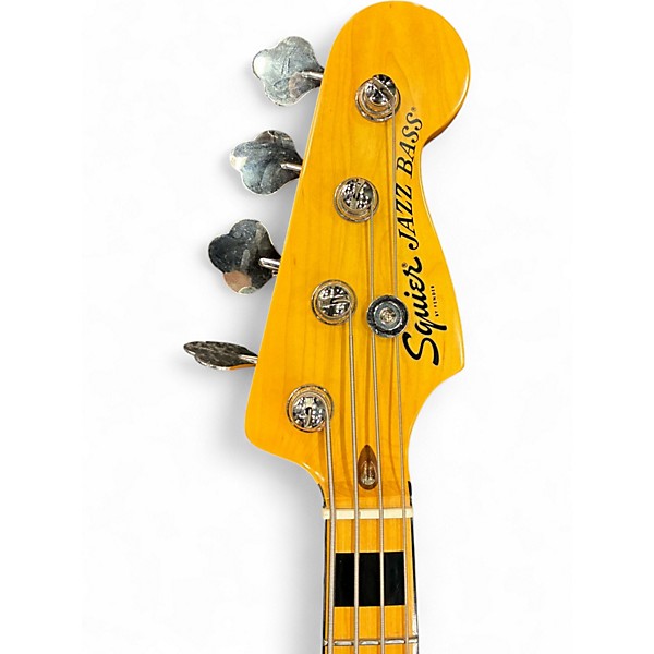 Used Squier Classic Vibe 70s Jazz Bass Black Electric Bass Guitar