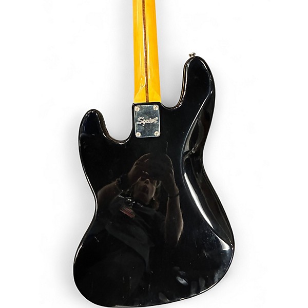 Used Squier Classic Vibe 70s Jazz Bass Black Electric Bass Guitar