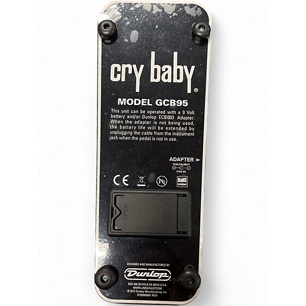 Used Dunlop GCB95 Original Crybaby Wah Effect Pedal