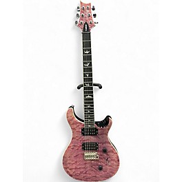 Used PRS SE Custom 24 Quilted Carved   VIOLET Solid Body Electric Guitar