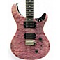 Used PRS SE Custom 24 Quilted Carved   VIOLET Solid Body Electric Guitar